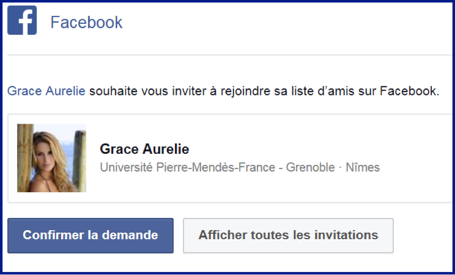 Première demande d'amitié