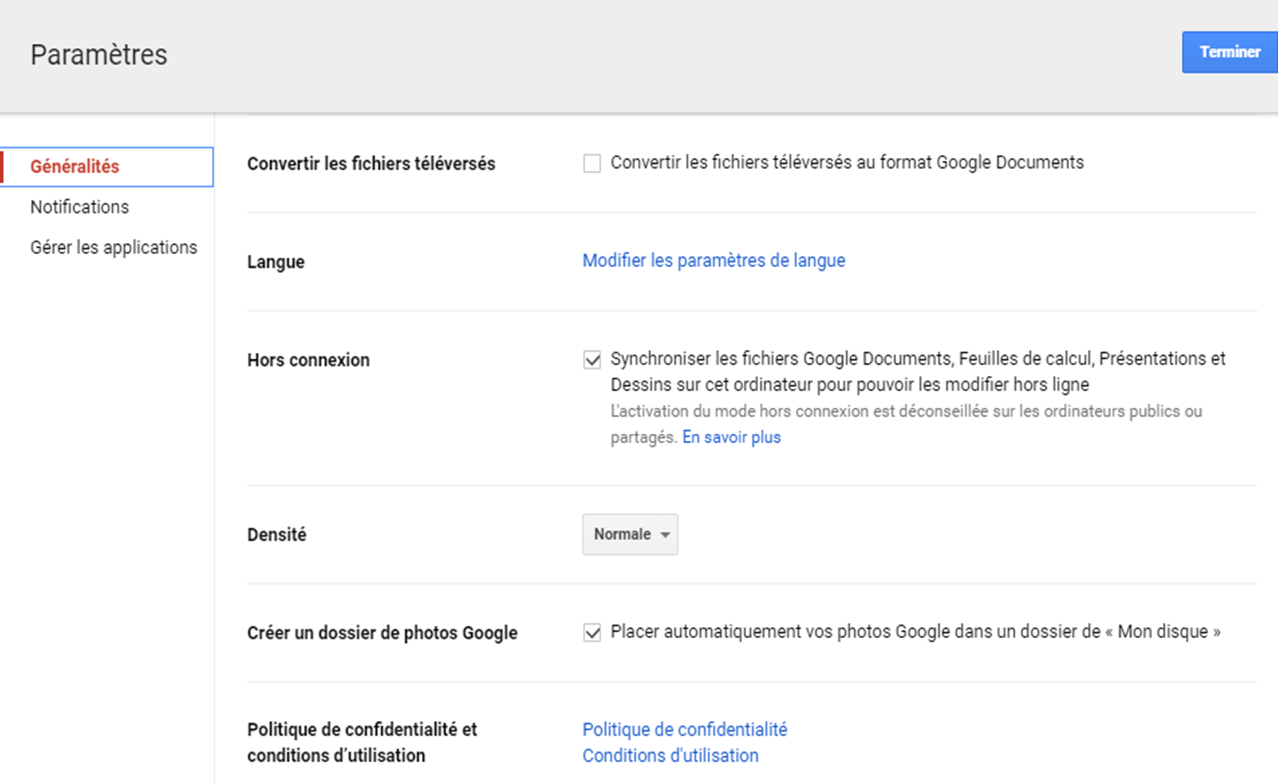 Synchroniser Google Photos